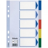 Index plastic color, alfabetic A-Z, extra wide, A4+, 125 microni, Optima