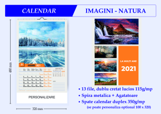 Calendar de perete Natura 13 file