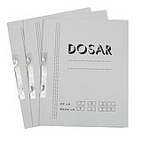 Dosar încopciat 1/1, carton alb producție Tipo Ale Print