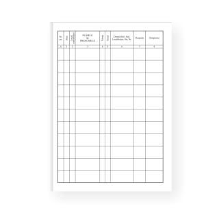 Registru consultatii A4 FV, 200 file coperti carton leg 1mm